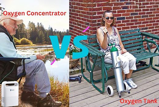 oxygen concentartor vs oxygen tank