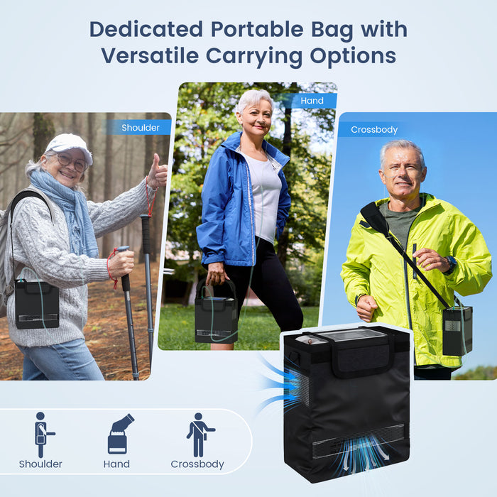 VARON VP-8 Lite | Pulse Flow Portable Oxygen Concentrator (1-7 settings)