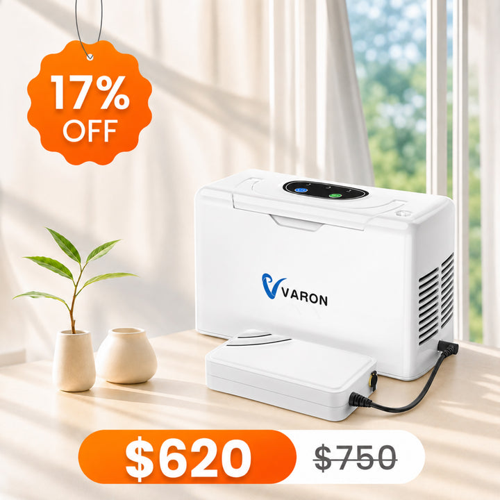 VARON VL-2 Light 3L/min Continuous Portable Oxygen Concentrator, CE-Approved