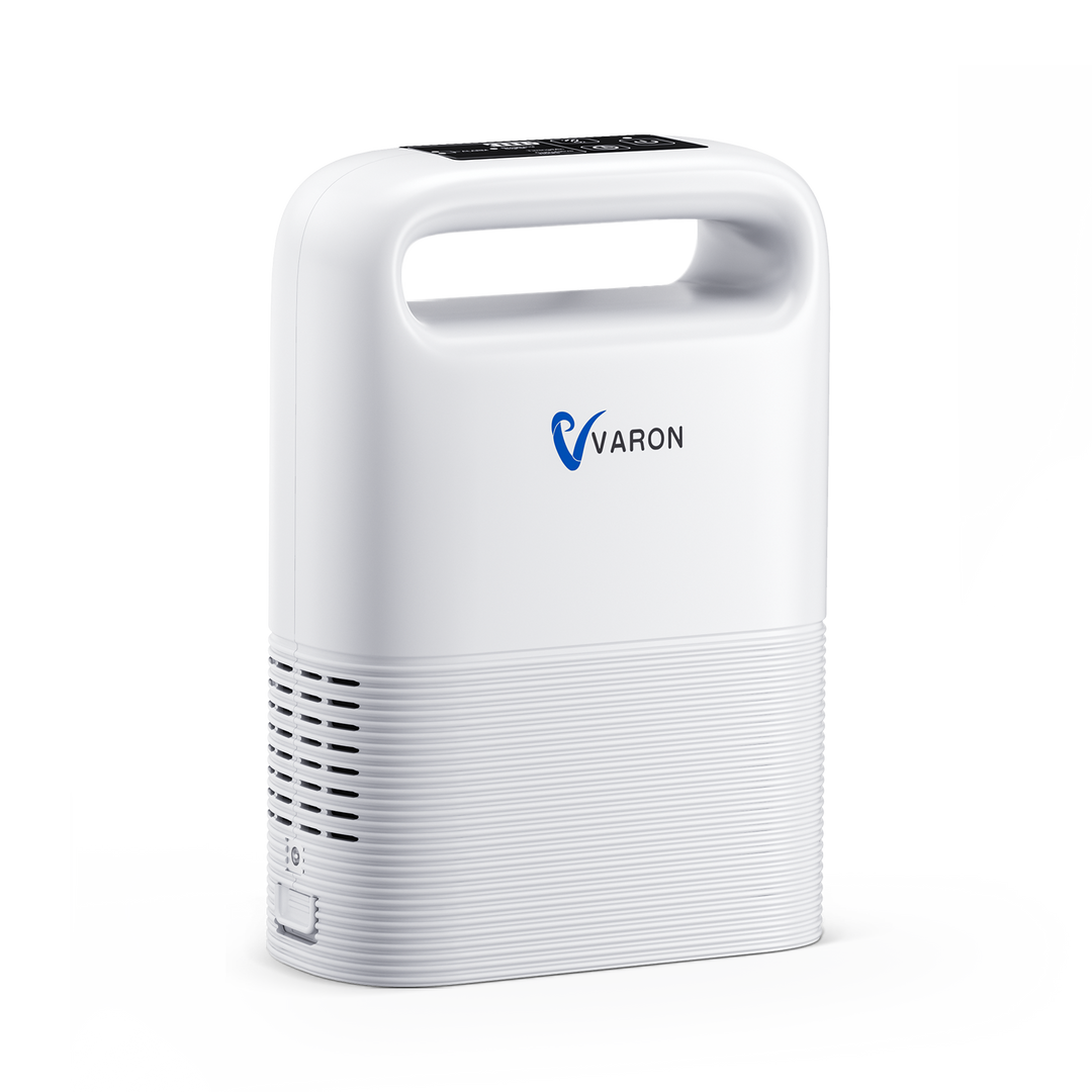 VARON VP-2 portable pulse oxygen concentrator, long battery life for active users