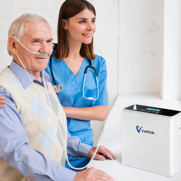 VARON VP-6 portable continuous oxygen concentrator make the old breath easier and live better