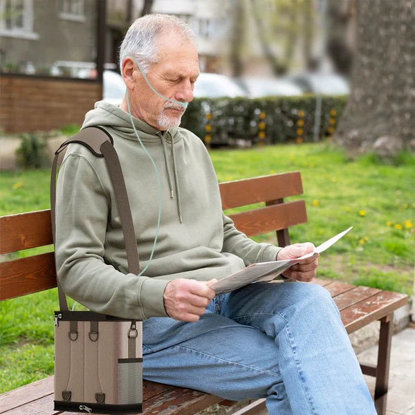 VARON VP-6 continuous portable oxygen concentrator for the elderly home use, travel, and daily outdoor oxygen therapy