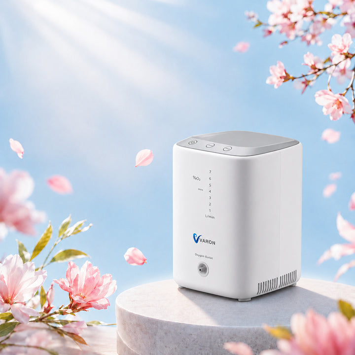 VARON VH-3 Home Oxygen Concentrator | 1-7L/min Comfortable Therapy, CE-Approved