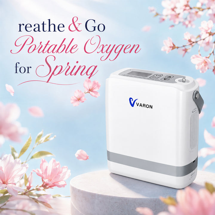 VARON VP-8G | Pulse Flow Portable Oxygen Concentrator with a Battery